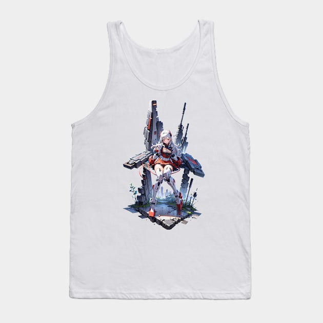 Mecha Girl Tank Top by archclan